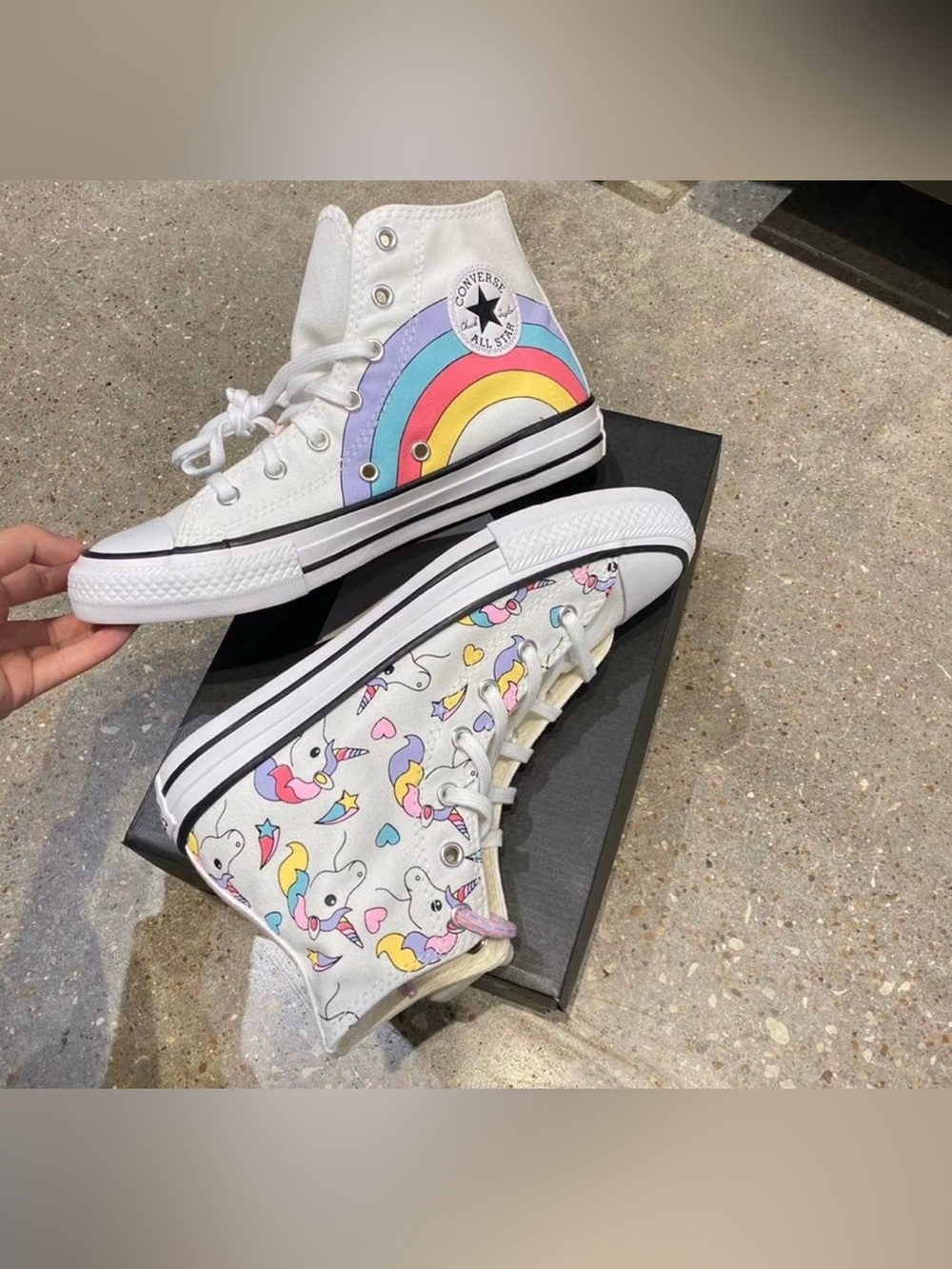 Converse Chuck Taylor All Star Unicorn Rainbow High Top Kids Multiple Sizes NIB